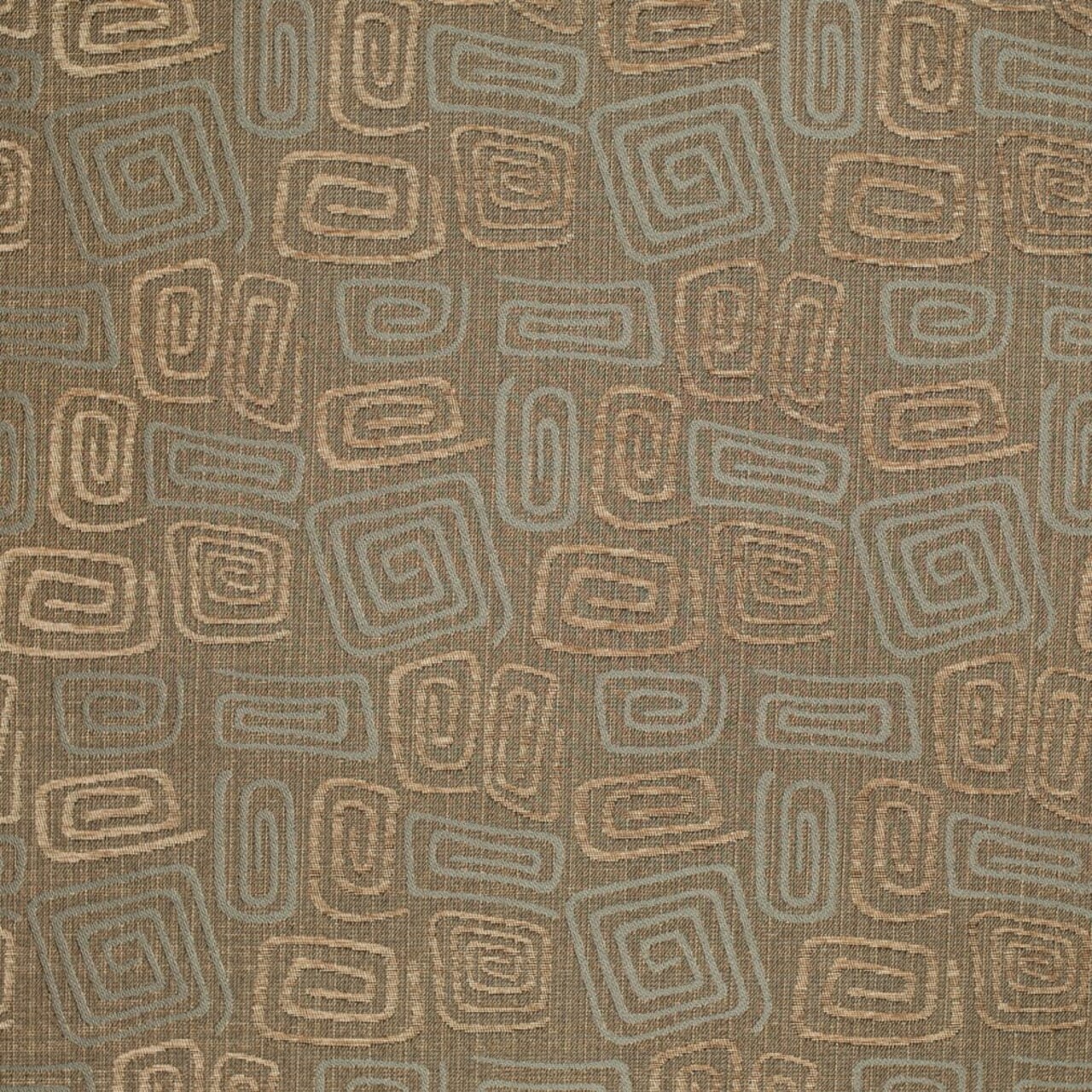 Hazelwood - Brown Abstract Geometric Upholstery Fabric 54 Inches"
